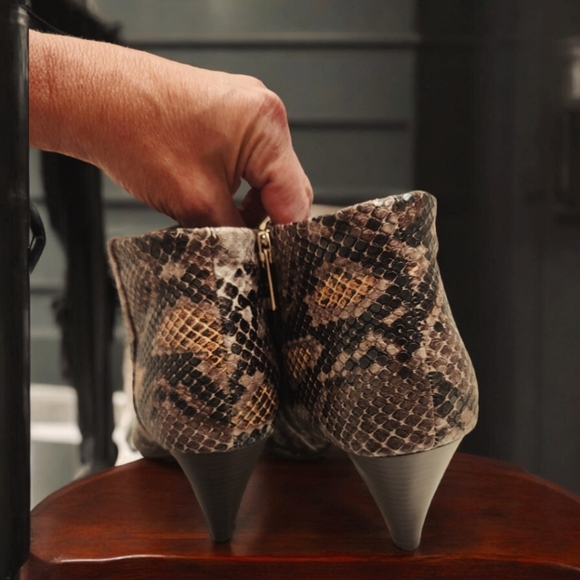 Comfort Est 1946 Snakeskin Dress Boot Shoes, 7 - Picture 7 of 8